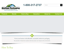 Tablet Screenshot of biomasspackaging.com